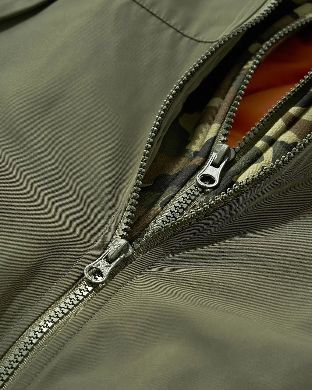 Detachable Layered Camo Bomber Jacket | Inflation Streetwear