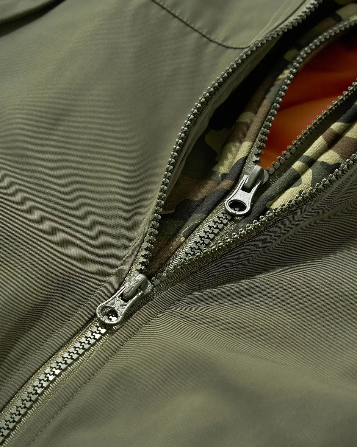 Detachable Layered Camo Bomber Jacket | Inflation Streetwear