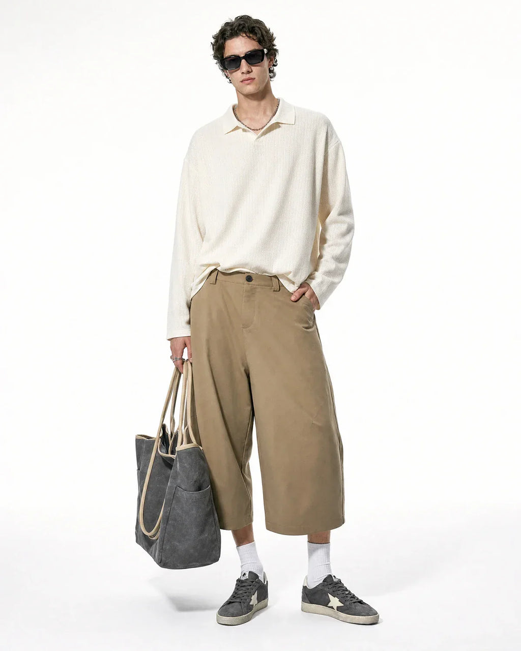 Pleated Barrel Tailored Bermuda Shorts | Inflation Streetwear