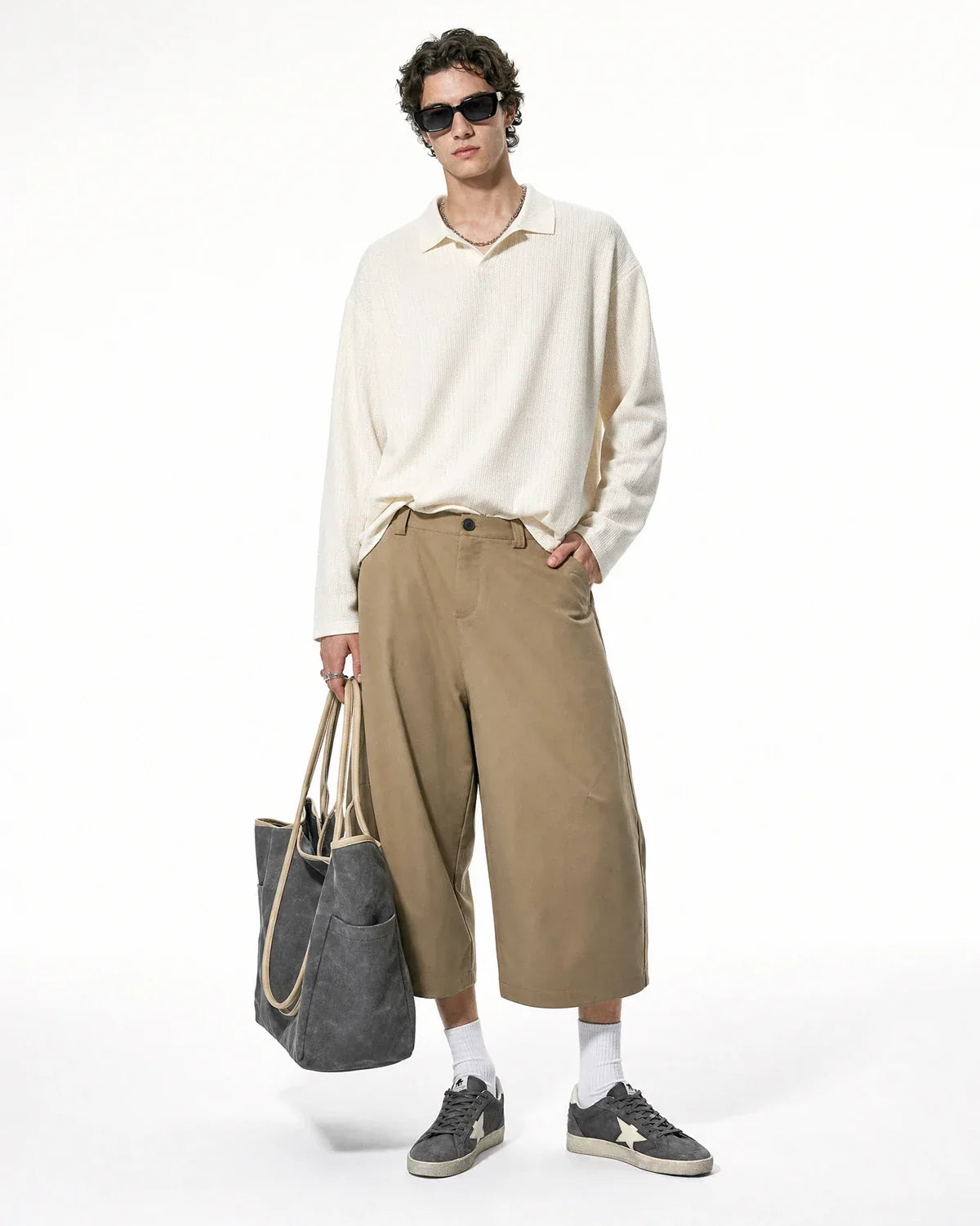 Pleated Barrel Tailored Bermuda Shorts | Inflation Streetwear
