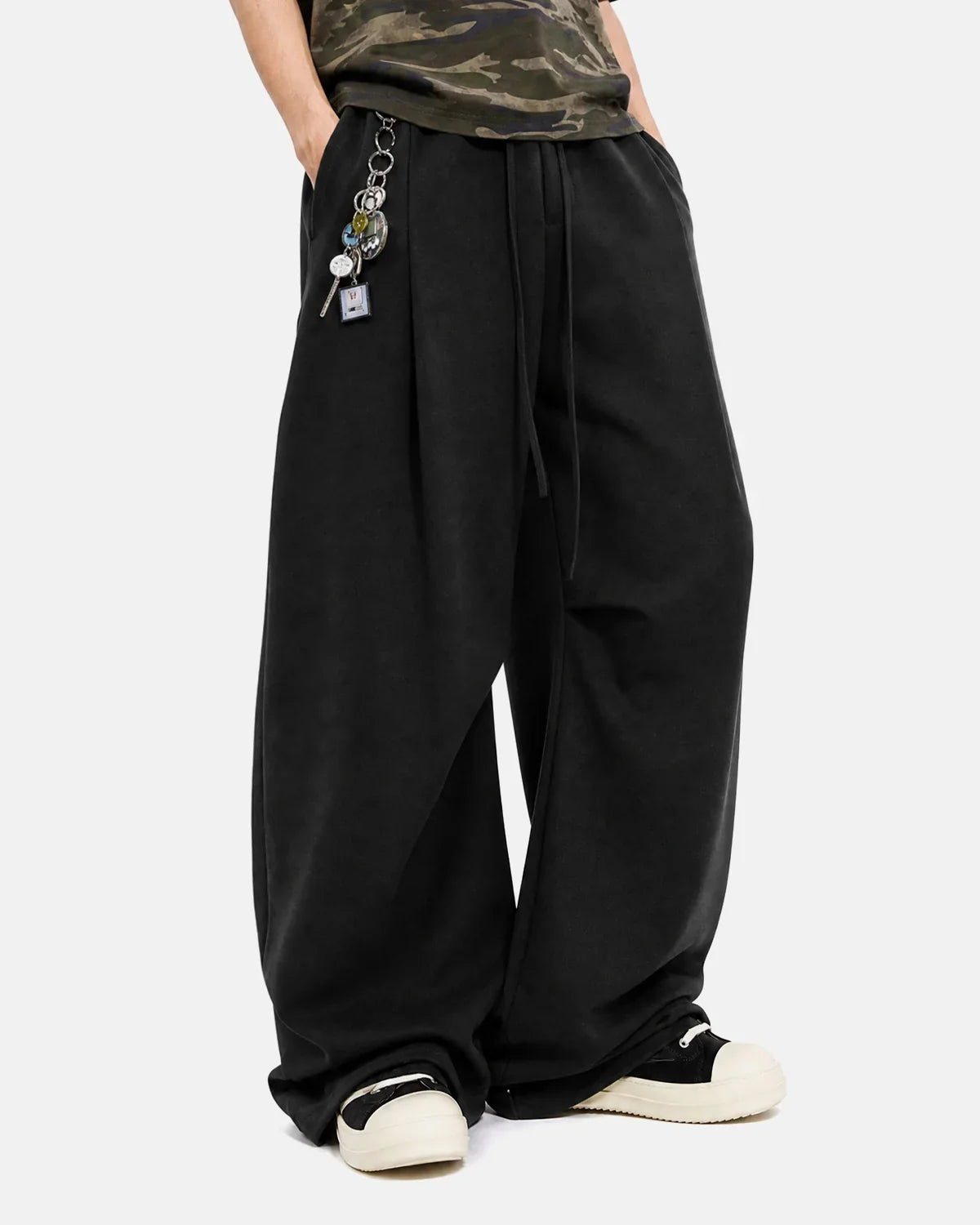 Cotton Linen Wide-leg Pants | Inflation Streetwear