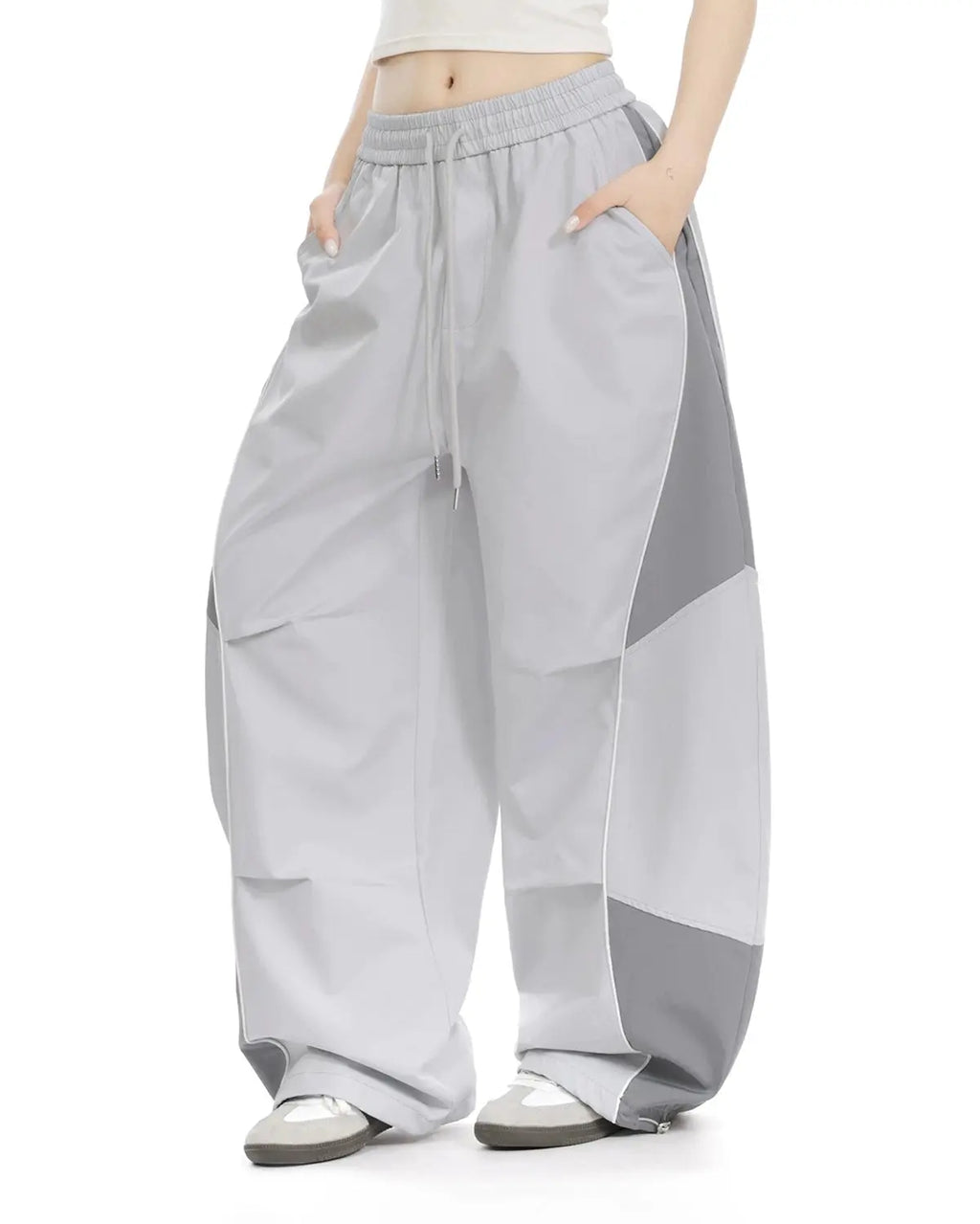 Contrast Panel Baggy Track Pants | Inflation Streetwear