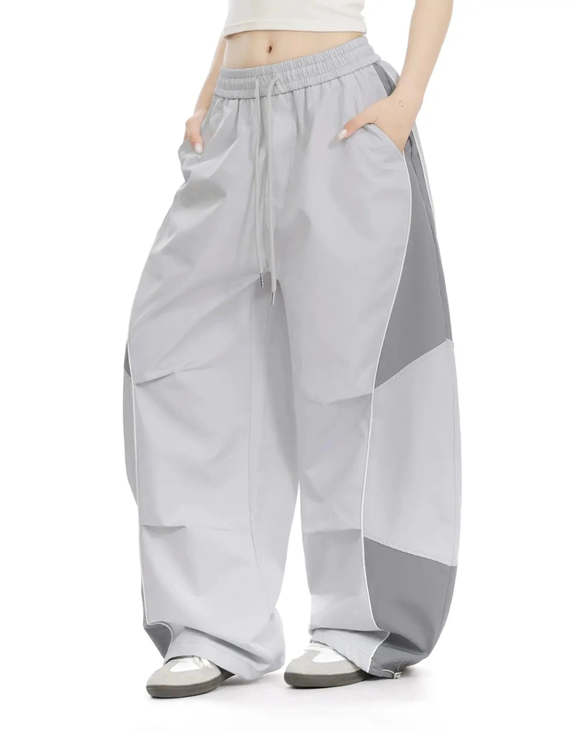 Contrast Panel Baggy Track Pants | Inflation Streetwear