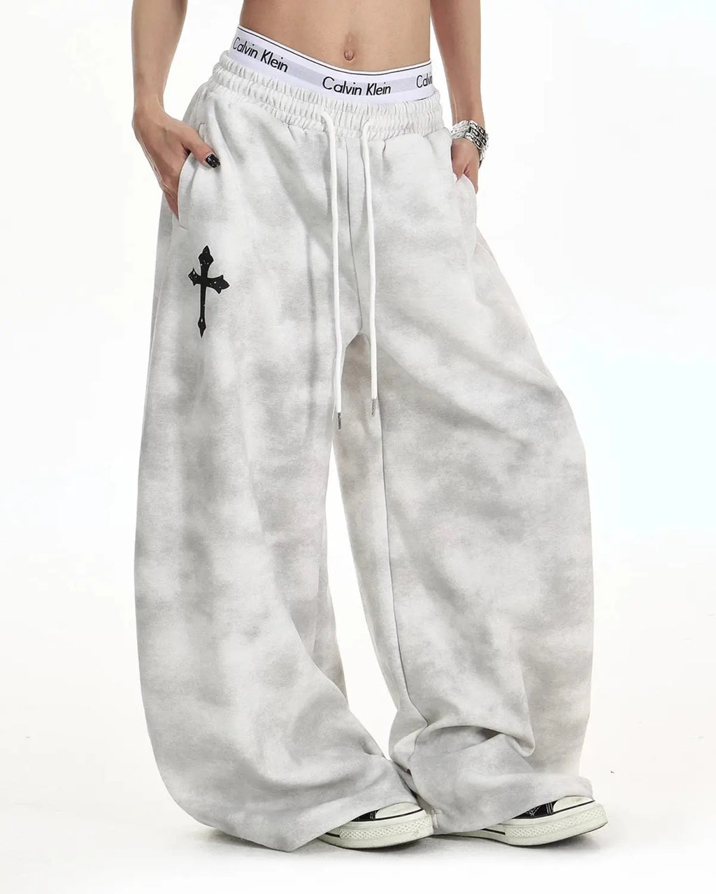 Washed Cross Barrel Sweatpants | Inflation Streetwear