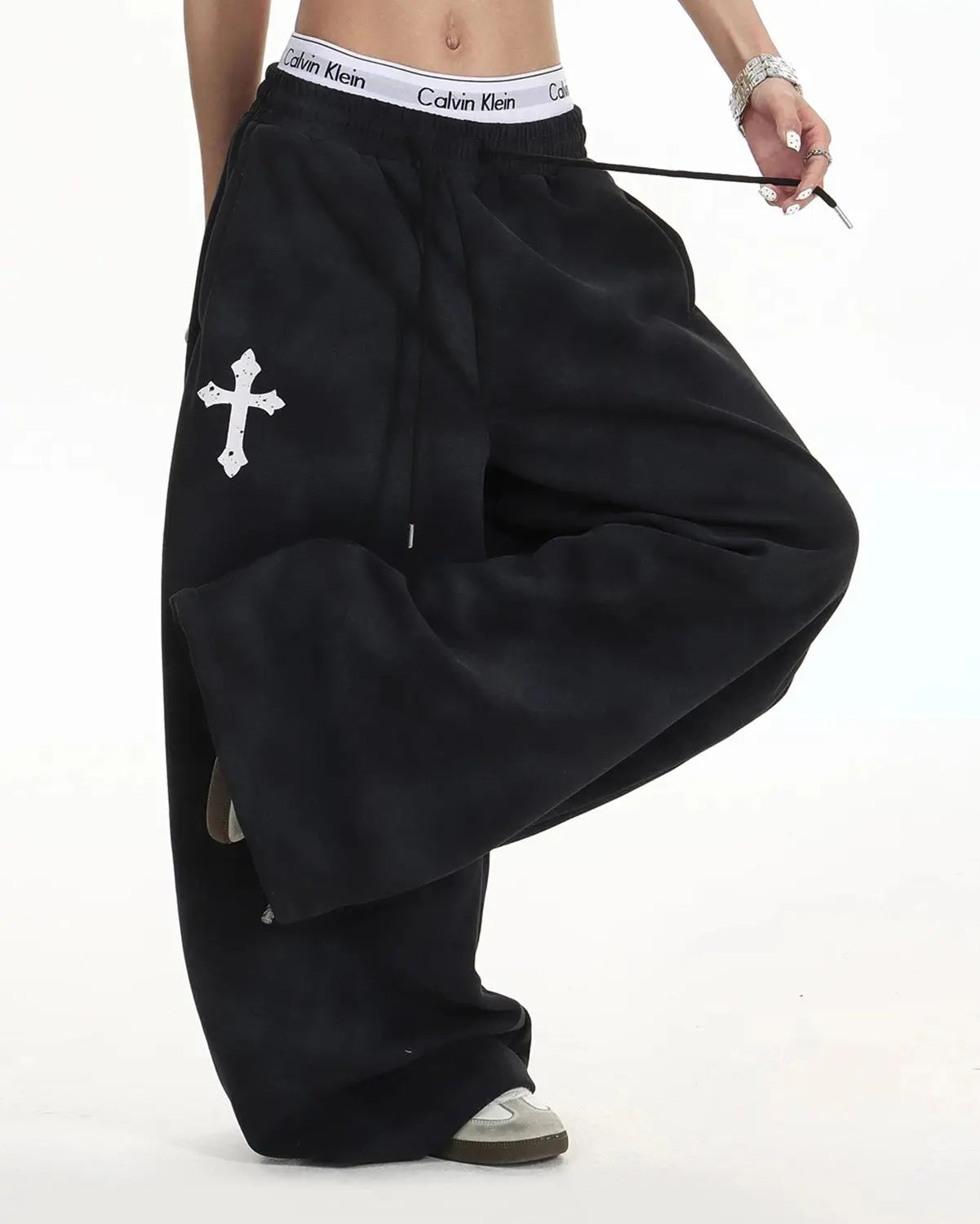 Washed Cross Barrel Sweatpants | Inflation Streetwear