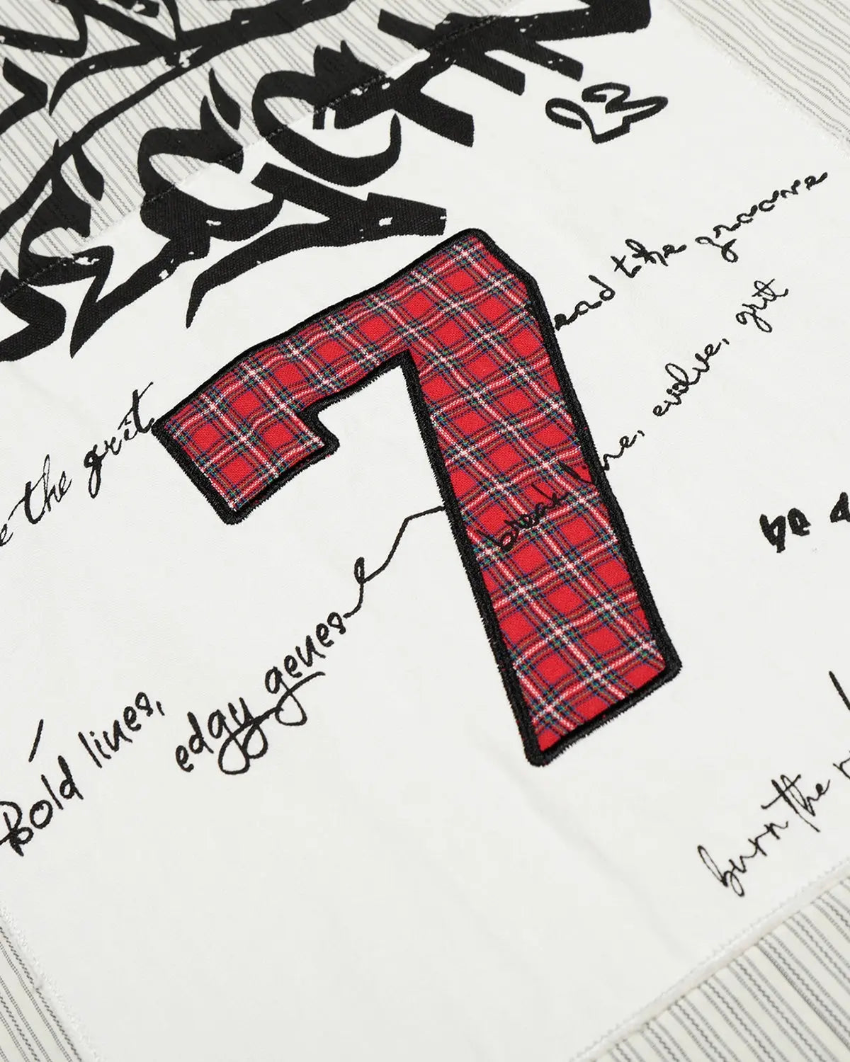 Graffiti Patch Striped Shirts | Inflation Streetwear