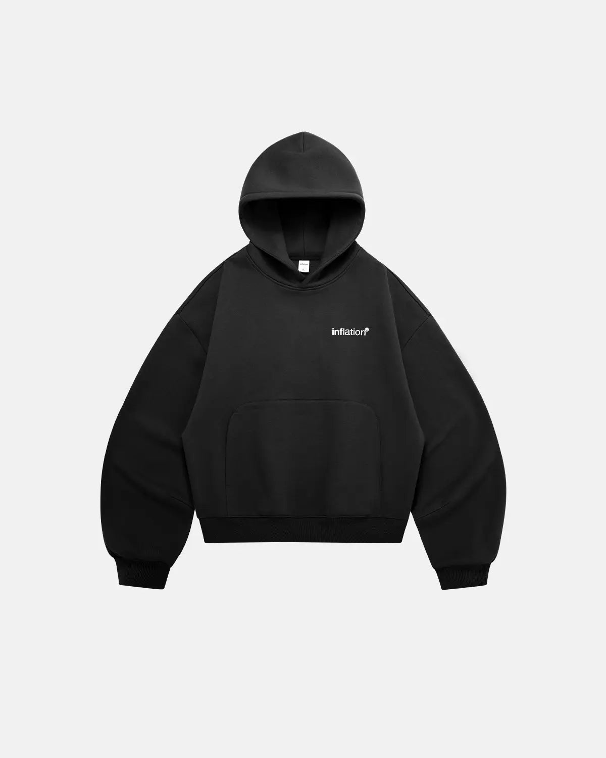 Logo Cropped Fleece Hoodies | Inflation Streetwear