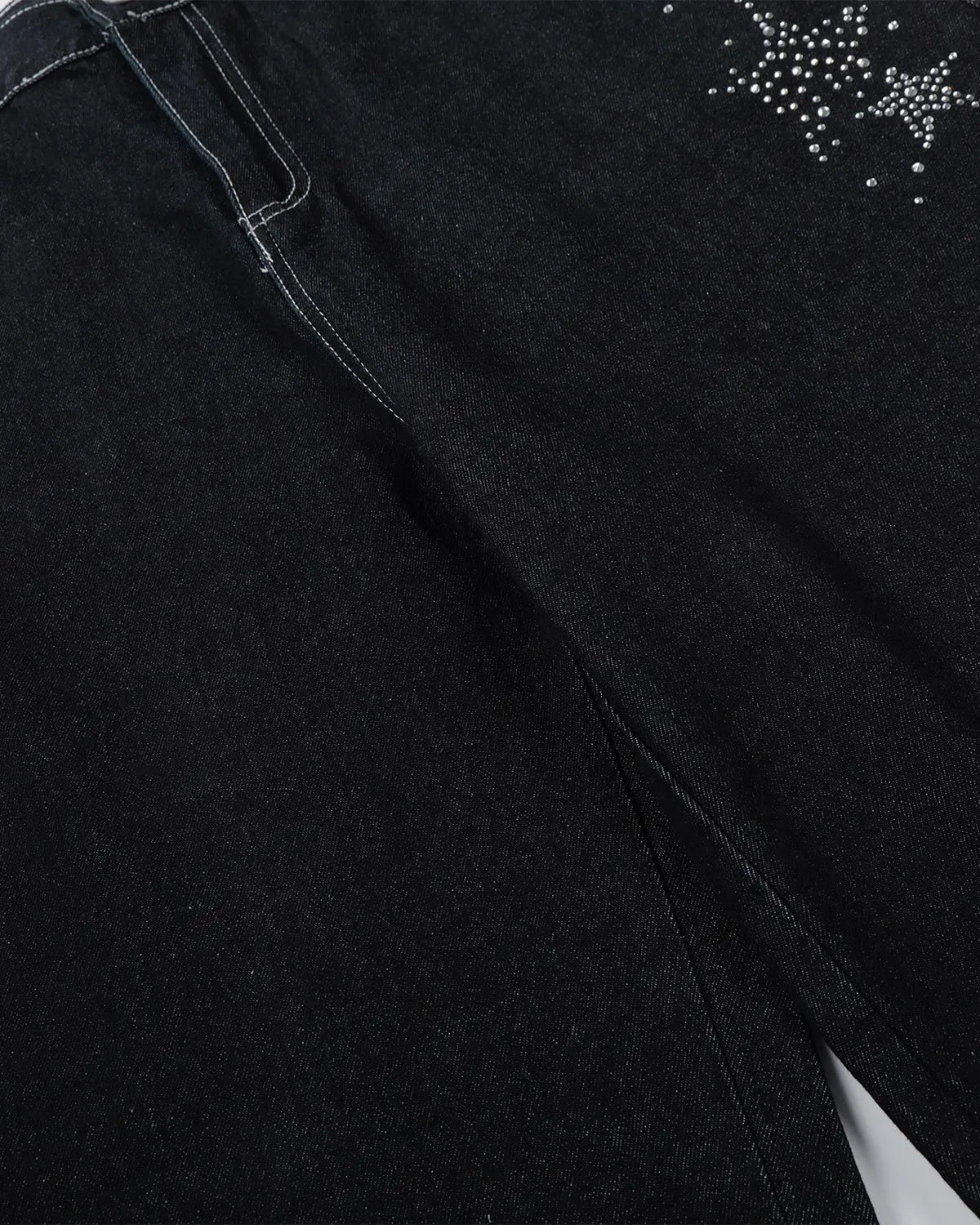 Star Rhinestone Denim Shorts | Inflation Streetwear