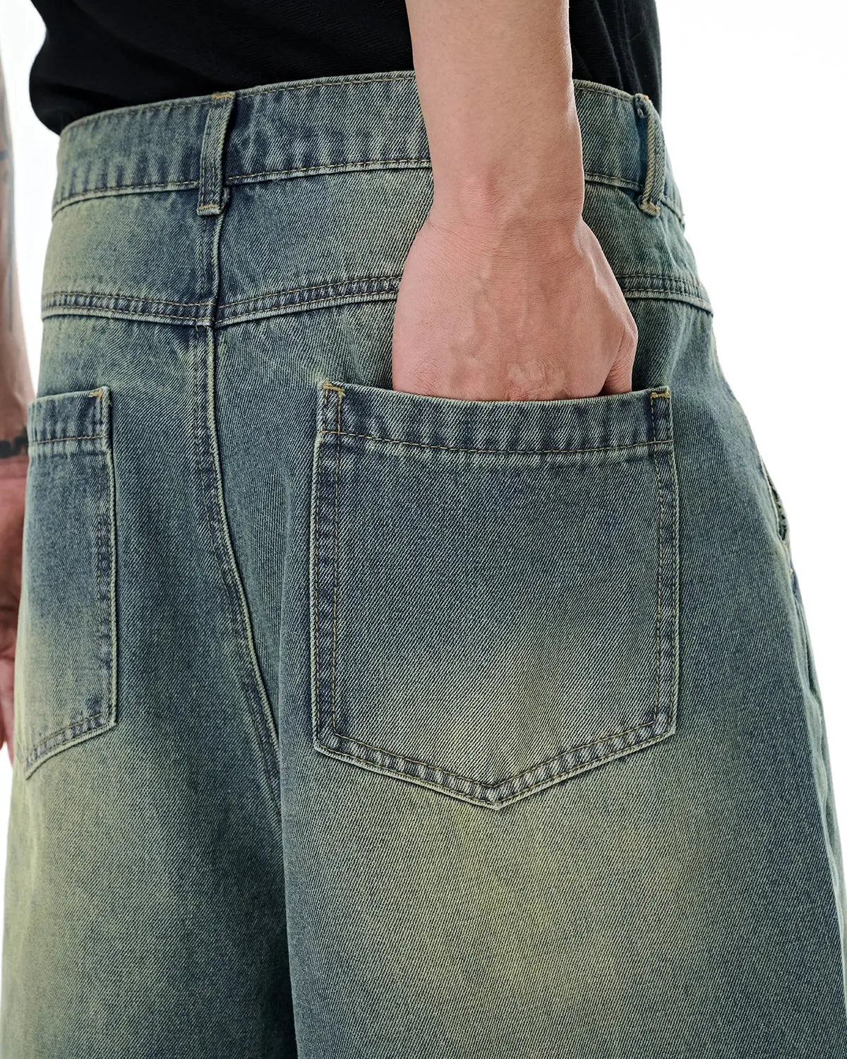 Retro Washed Denim Shorts | Inflation Streetwear