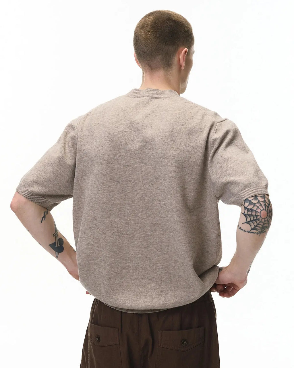 Knitwear Short-sleeved Crewneck Sweater | Inflation Streetwear