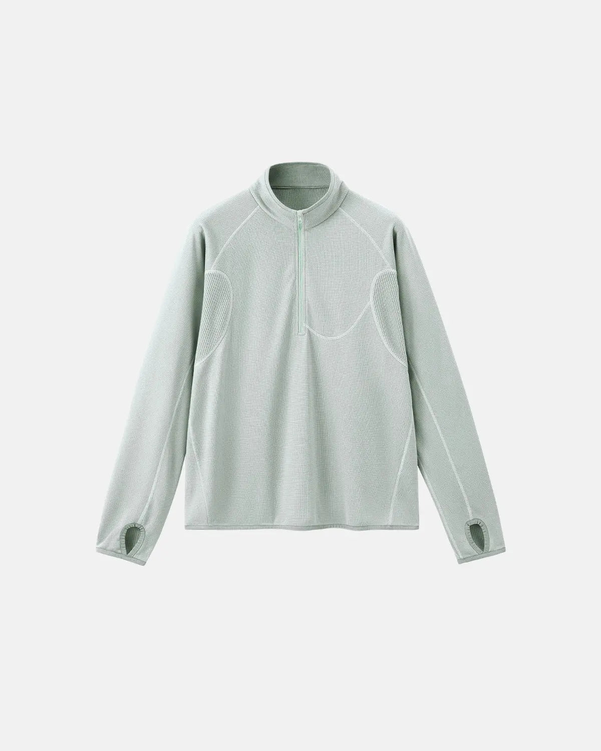 Breathable Grid Fleece Half-Zip Sweatshirt | Inflation Streetwear