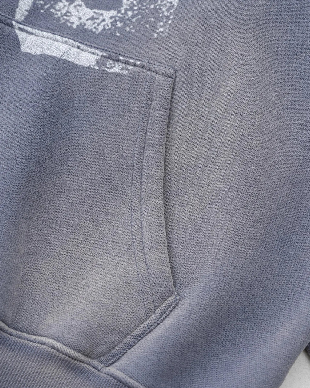 Graffiti Print Washed Fleece hoodie | Inflation Streetwear