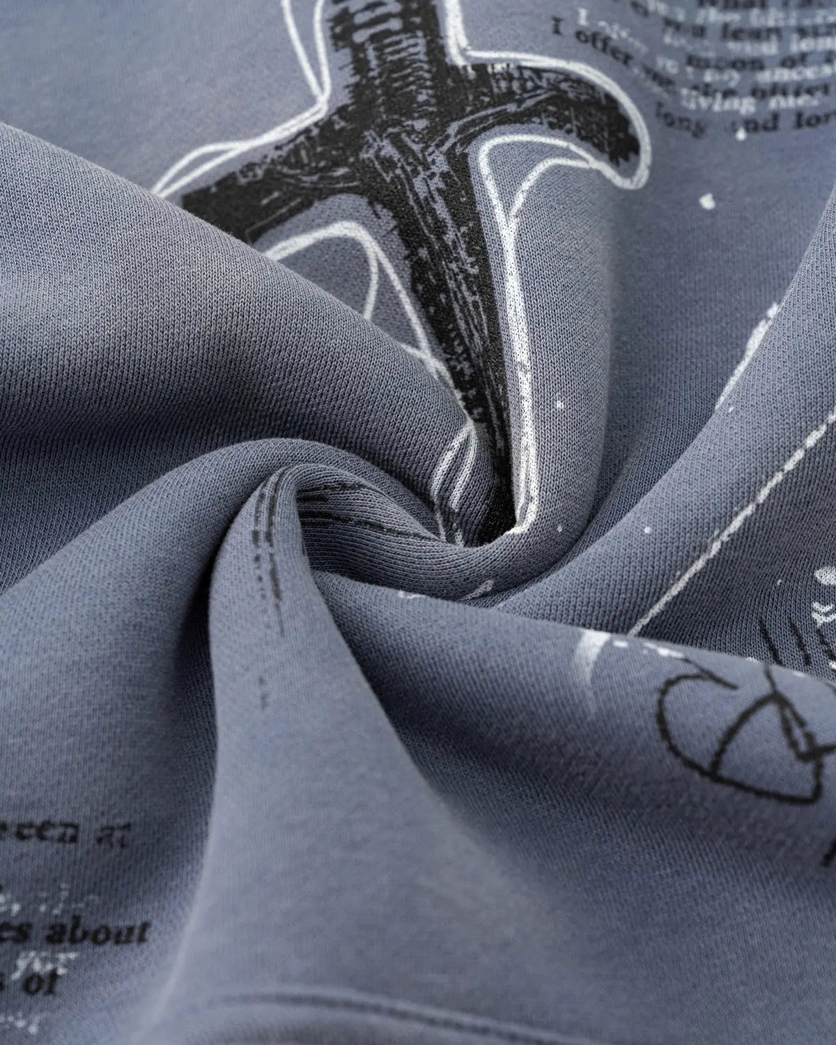 Graffiti Print Acid Washed Fleece Hoodies | Inflation Streetwear