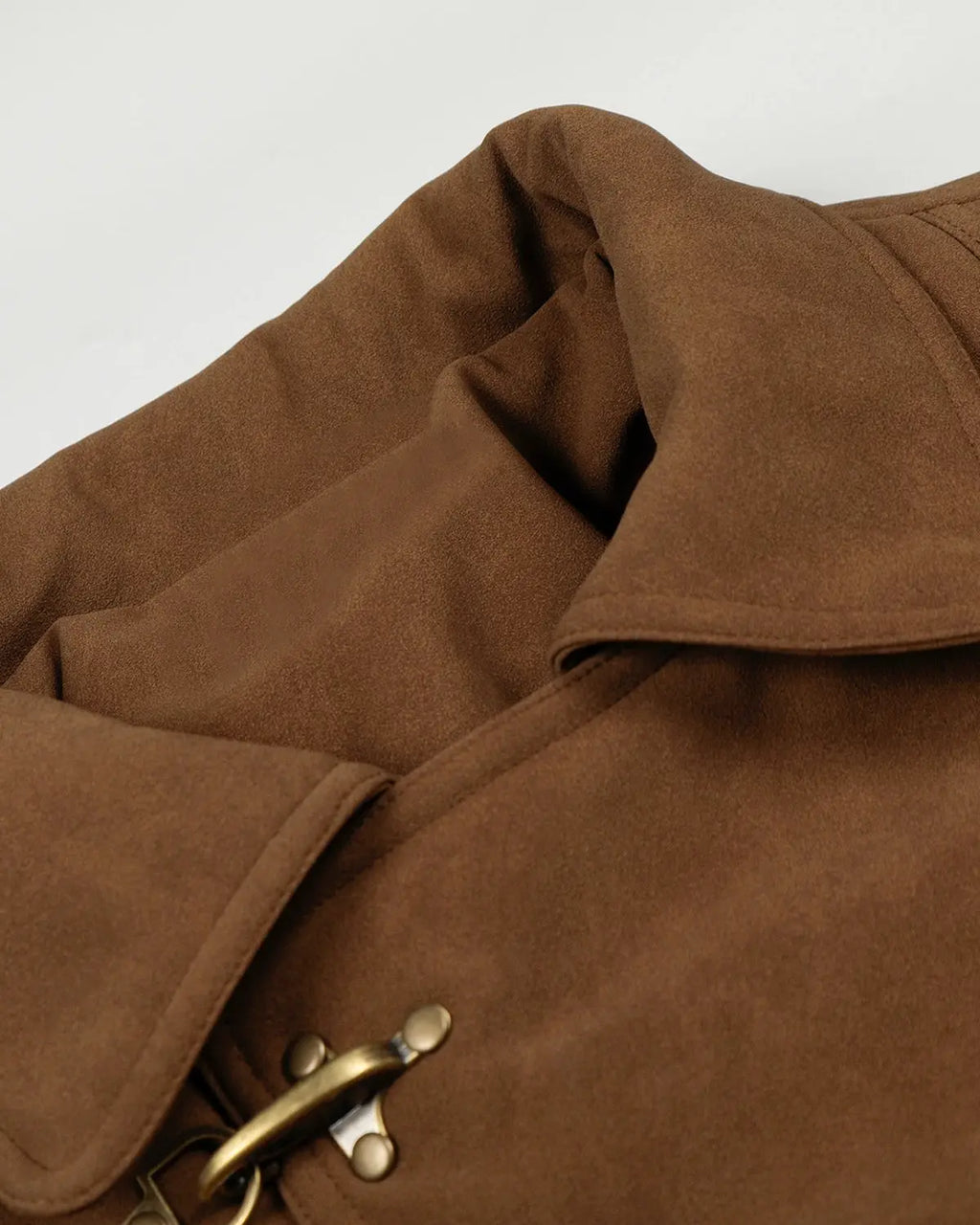 Horse Embroidery Suede Clasp Padded Jacket | Inflation Streetwear