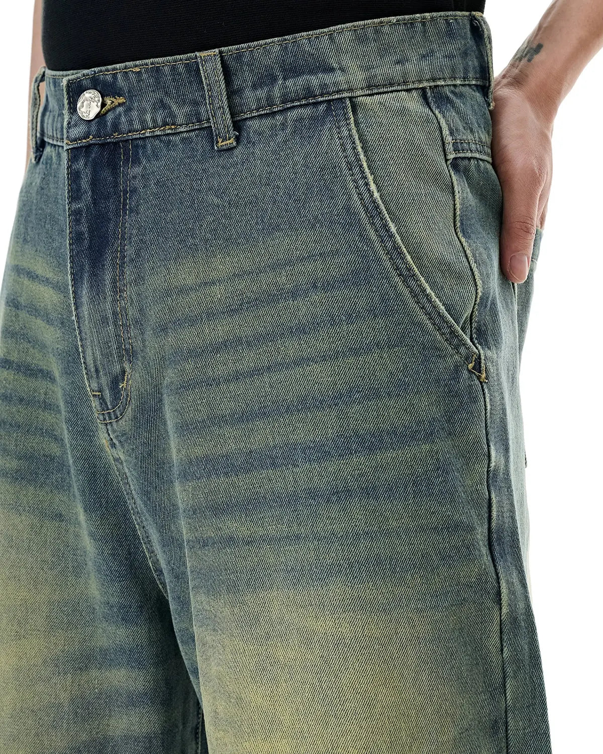 Retro Washed Denim Shorts | Inflation Streetwear