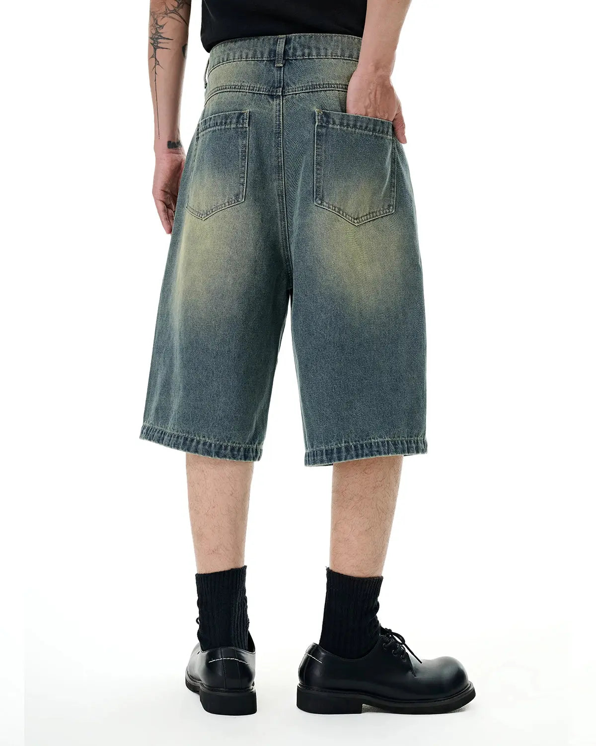 Retro Washed Denim Shorts | Inflation Streetwear