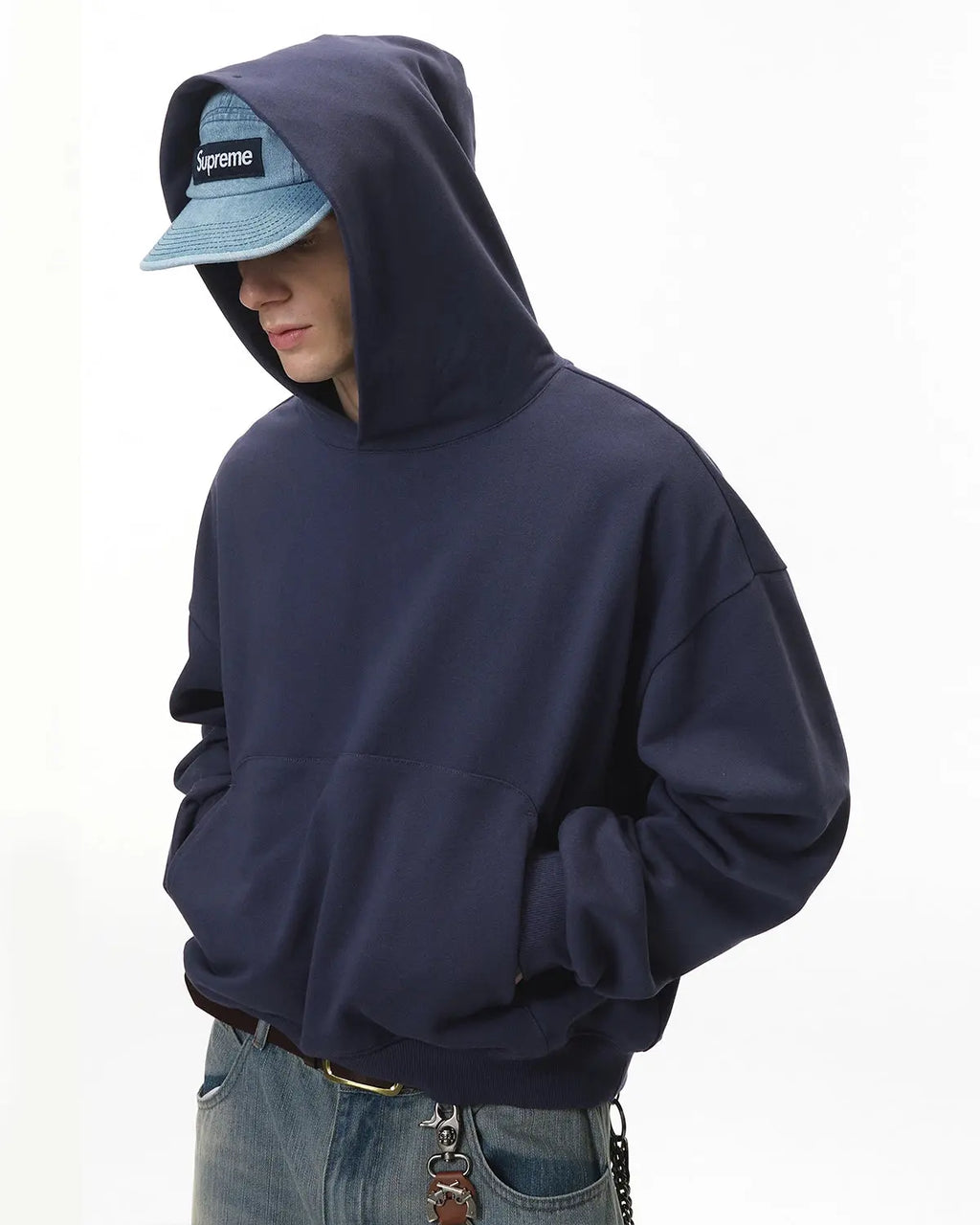 Blank Boxy Fit French Terry Hoodies | Inflation Streetwear