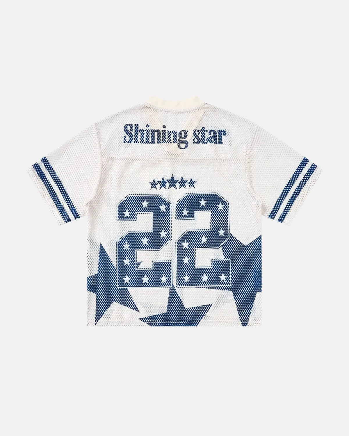 Star Graphic Oversized Mesh Jersey | Inflation Streetwear