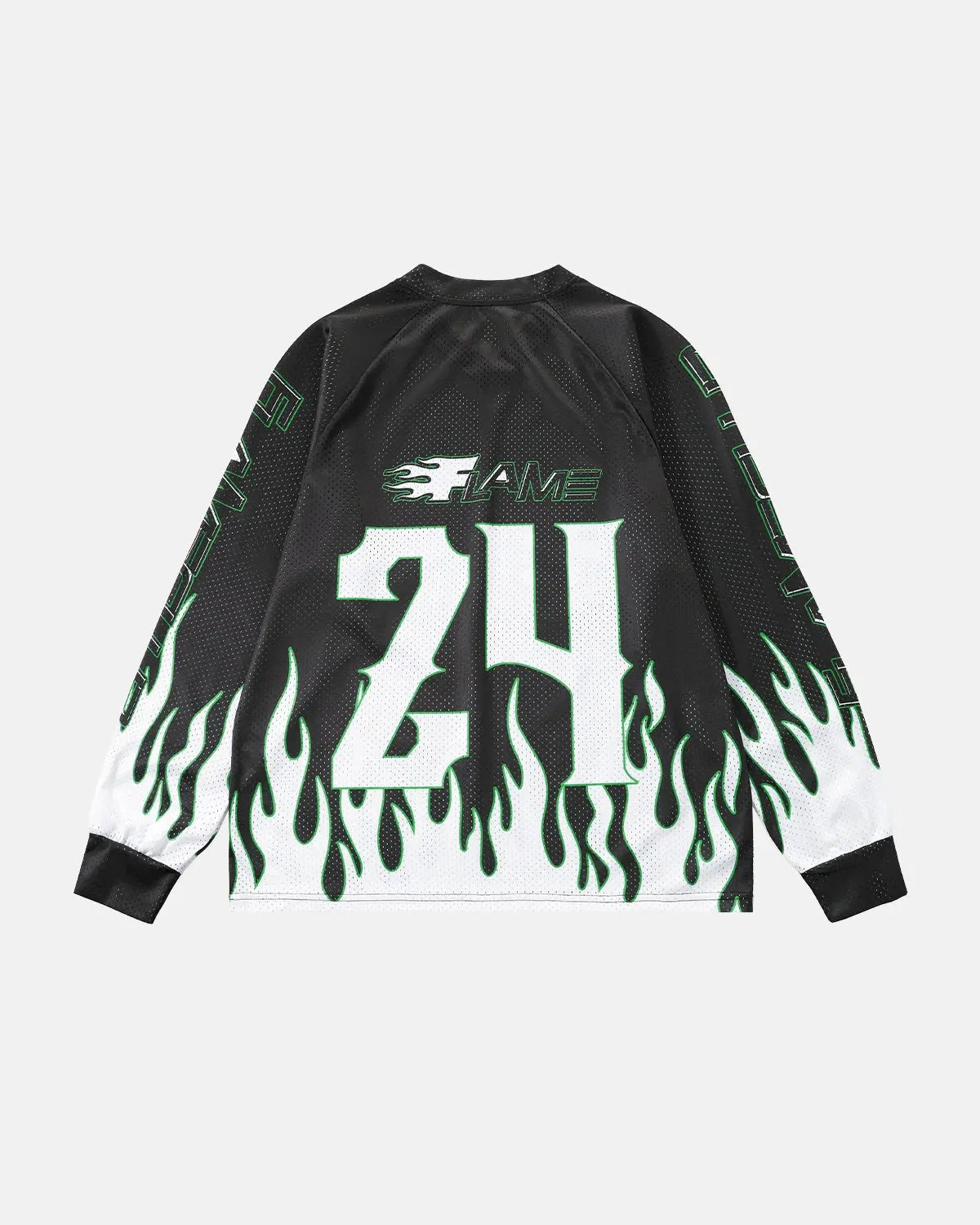 Flame Print Mesh Tees | Inflation Streetwear