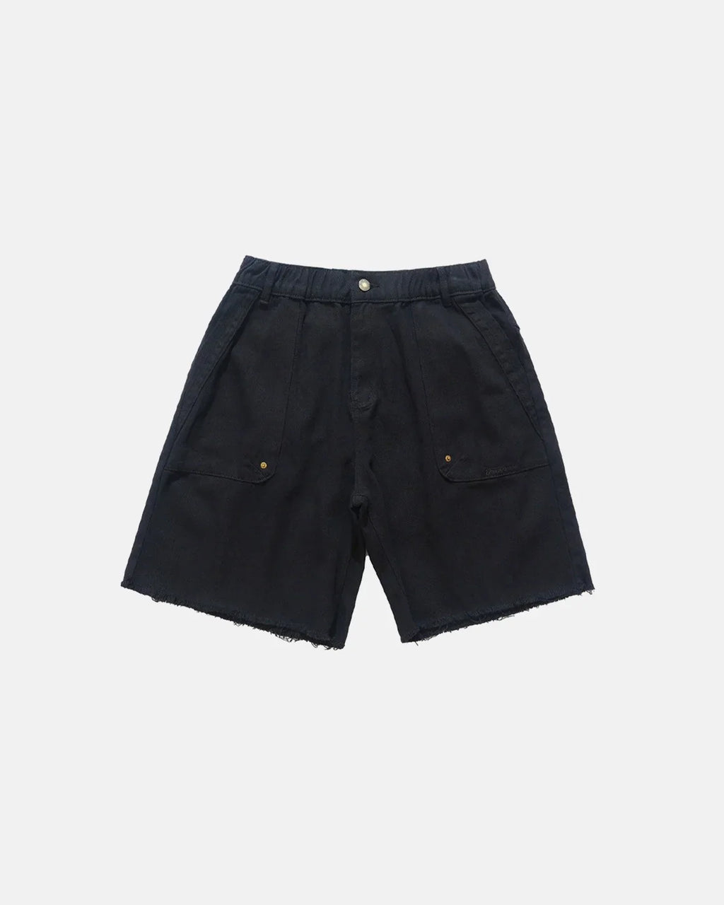 Frayed Hem Camo Knee-Length Shorts | Inflation Streetwear