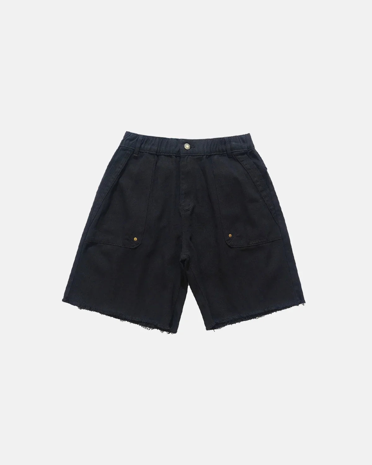 Frayed Hem Camo Knee-Length Shorts | Inflation Streetwear