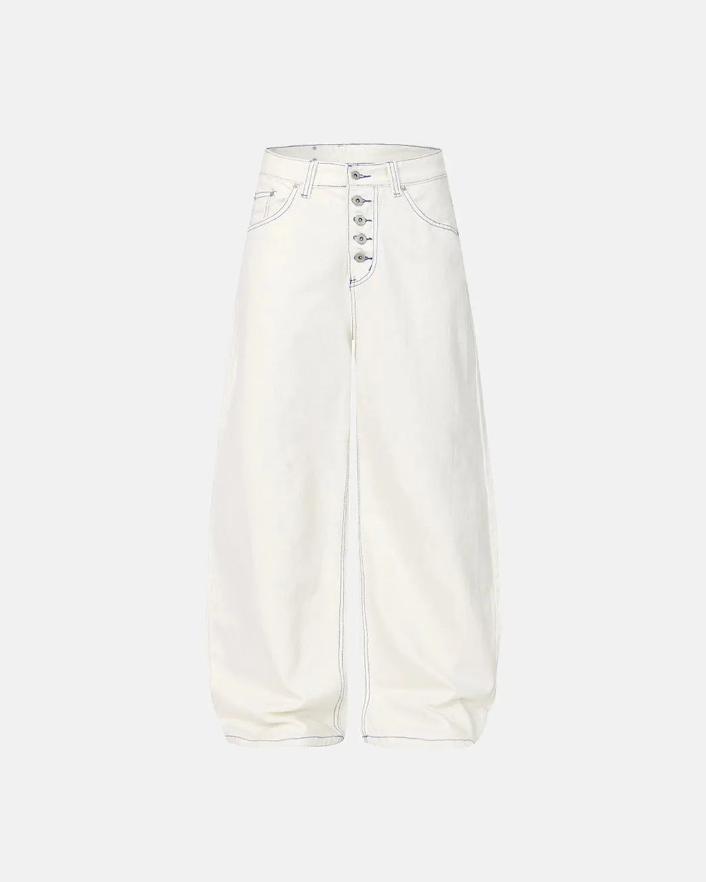 Contrast Stitch Baggy Jeans | Inflation Streetwear