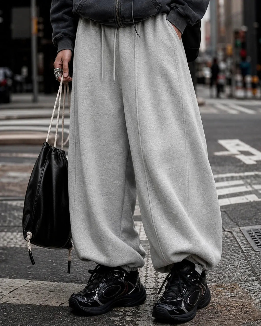 Grey Baggy Jogger Sweatpant | Inflation Streetwear