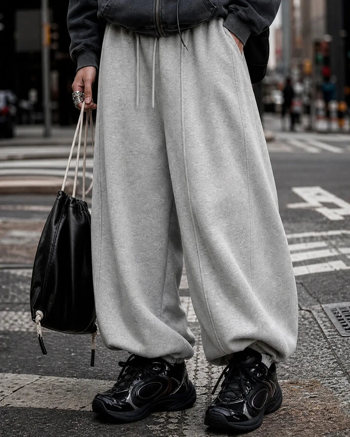 Grey Baggy Jogger Sweatpant | Inflation Streetwear