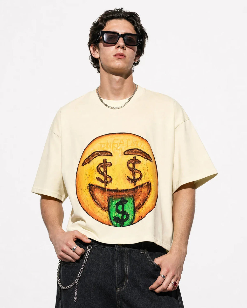 Boxy Smile Graphic T-Shirt | Inflation Streetwear