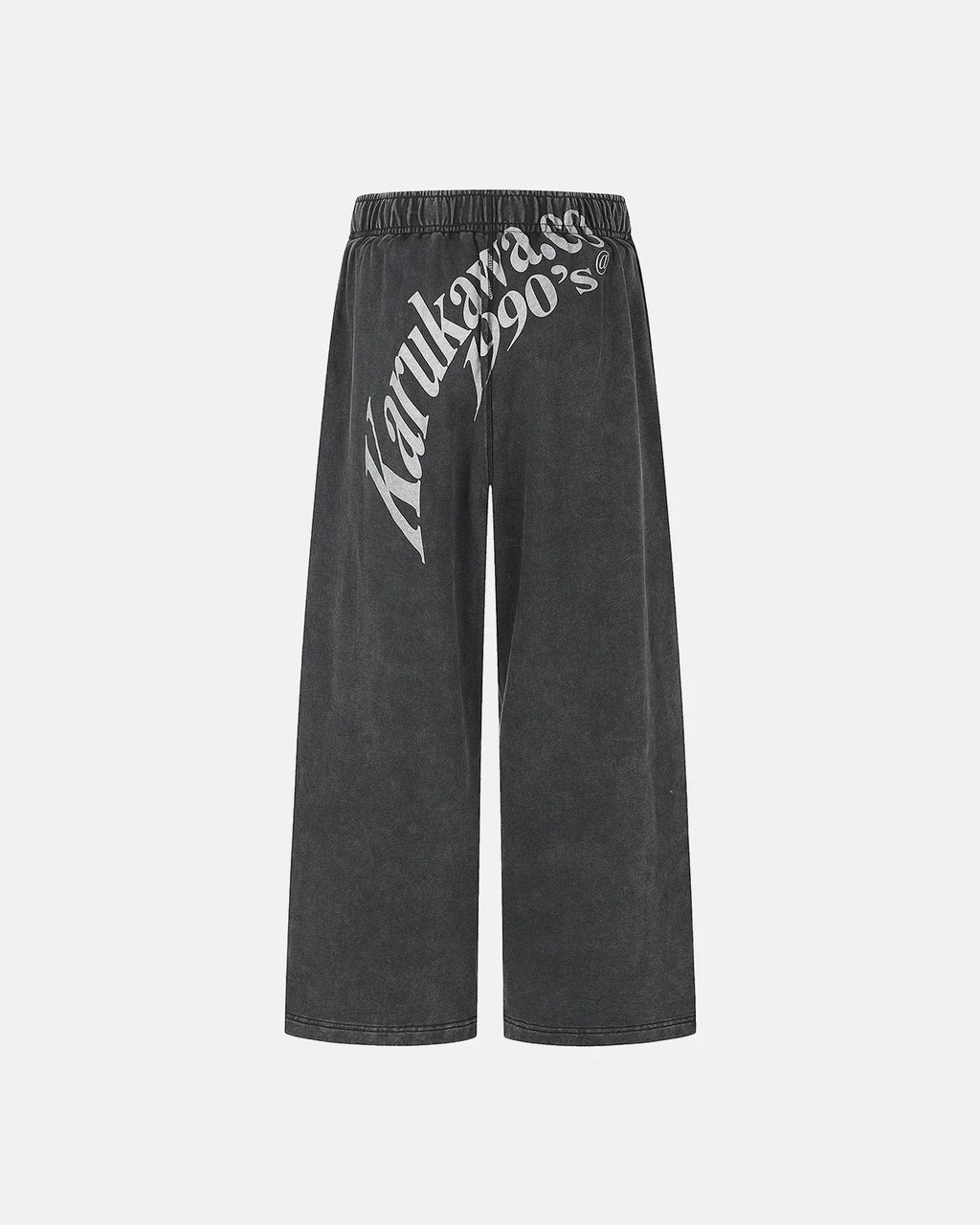 Washed Graphic Wide-Leg Sweatpants | Inflation Streetwear