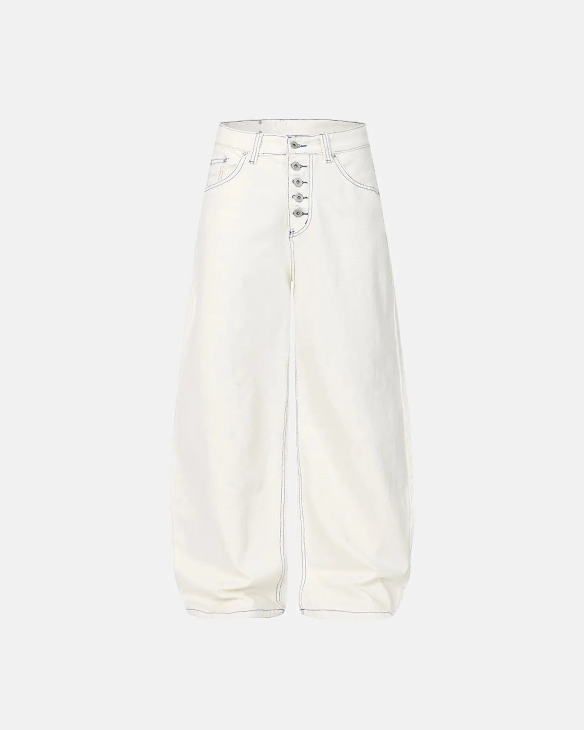 Contrast Stitch Baggy Jeans | Inflation Streetwear