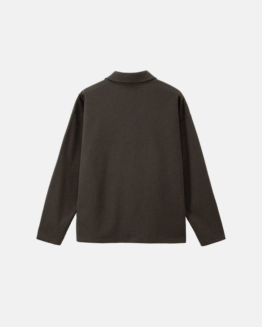 Waffle Long Sleeve Polo Shirts | Inflation Streetwear