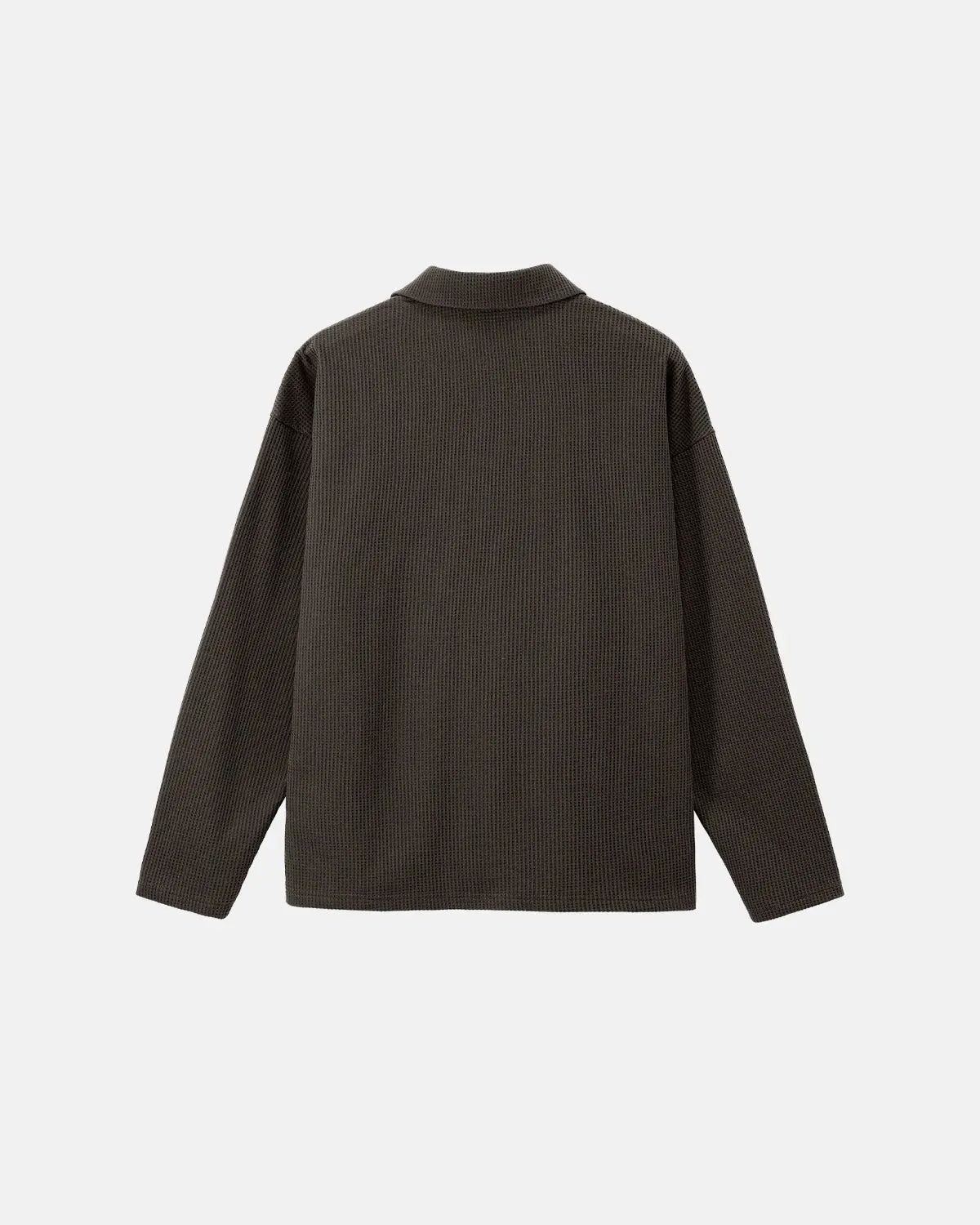 Waffle Long Sleeve Polo Shirts | Inflation Streetwear