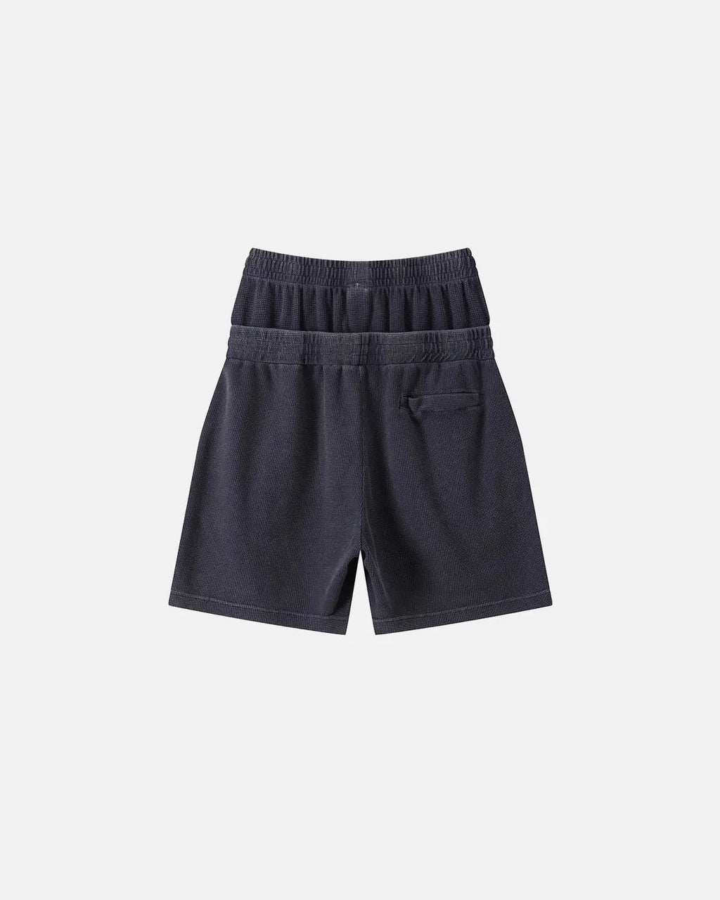 Double Waist Acid Wash Waffle Shorts | Inflation Streetwear