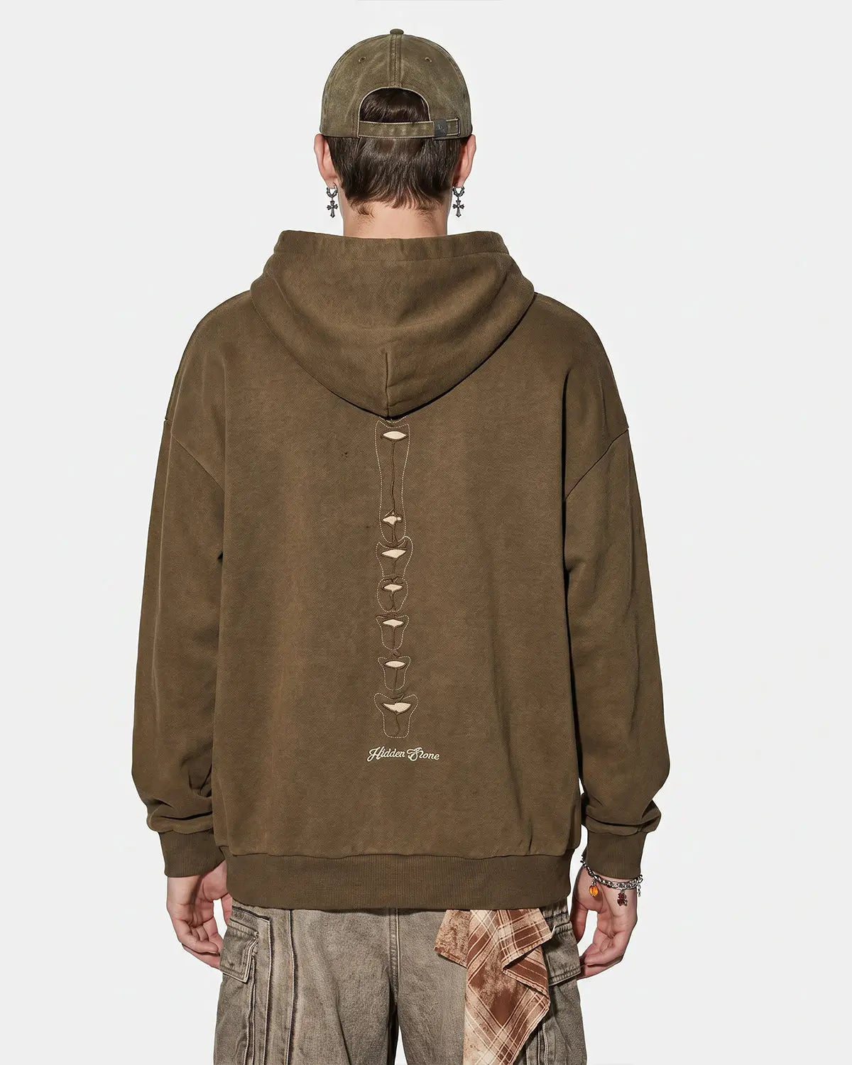 Distressed Ribcage Wash Hoodie | Inflation Streetwear