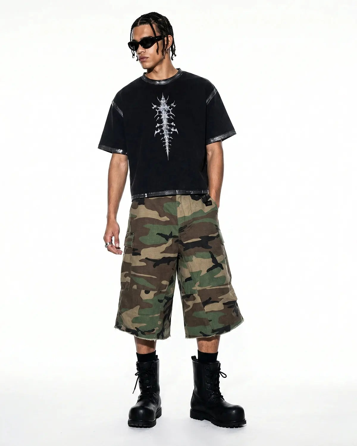 Distressed Painted Graphic Boxy T-Shirt | Inflation Streetwear