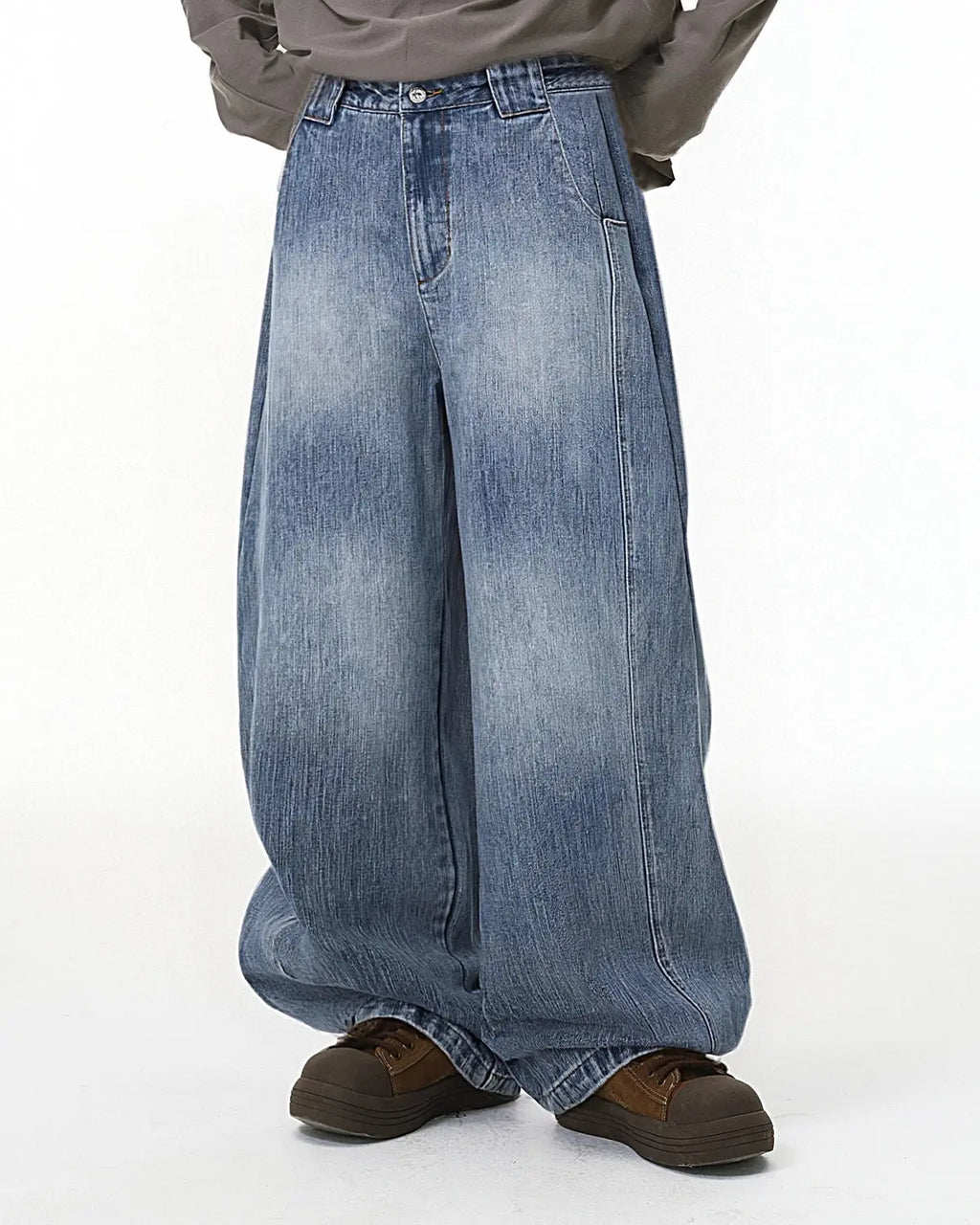 Bamboo Weave Barrel Jeans | Inflation Streetwear