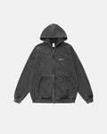 Brand Acid Washed Fleece Zip Up Hoodies | Inflation Streetwear