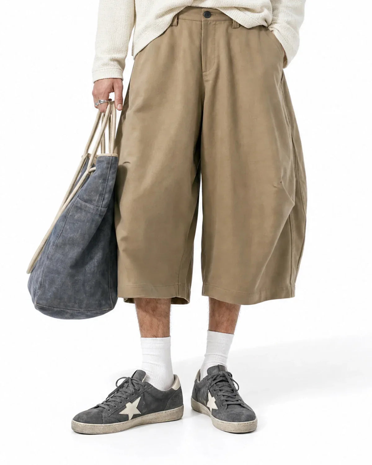 Pleated Barrel Tailored Bermuda Shorts | Inflation Streetwear