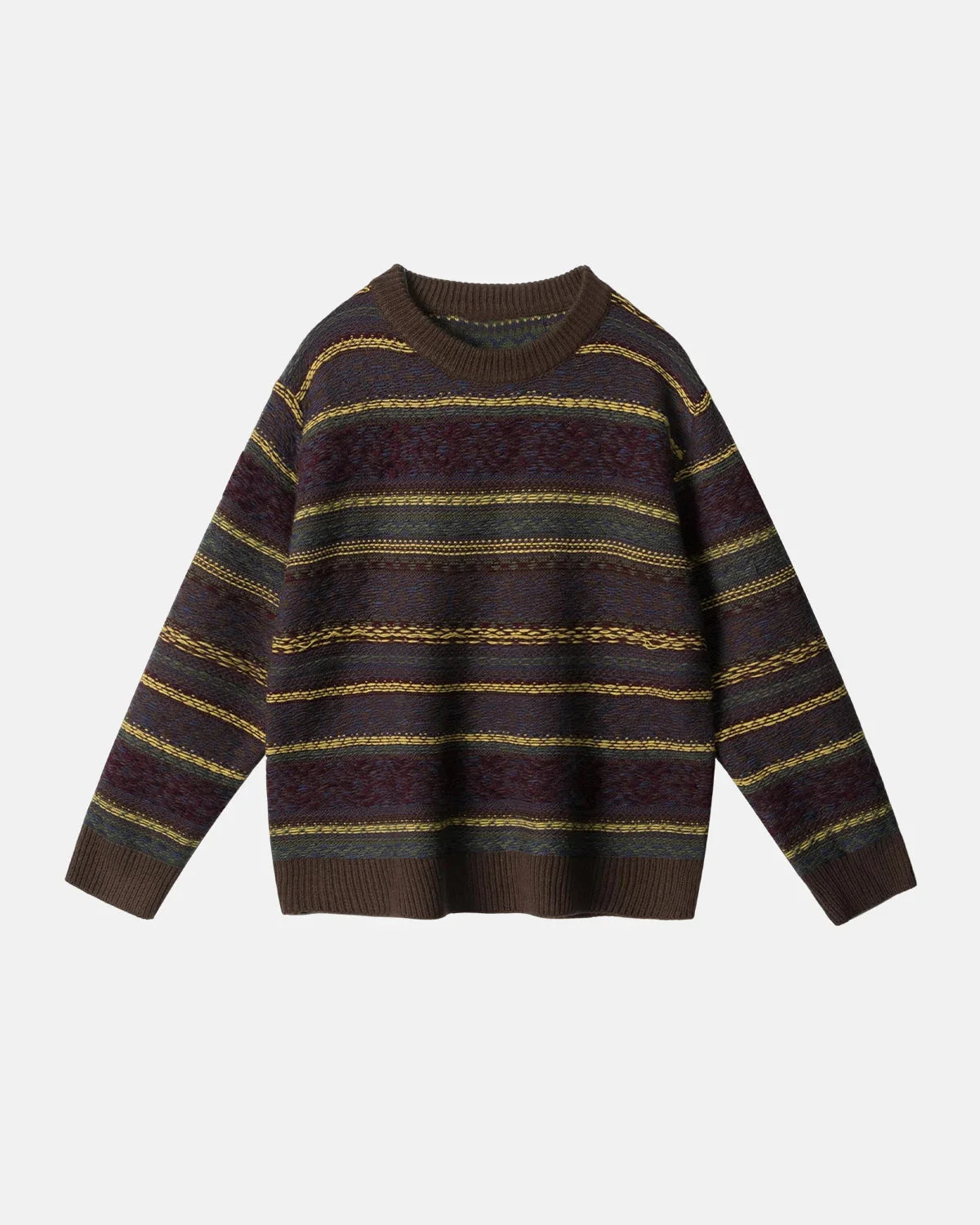 Round Neck Stripe  Jacquard Pullovers | Inflation Streetwear