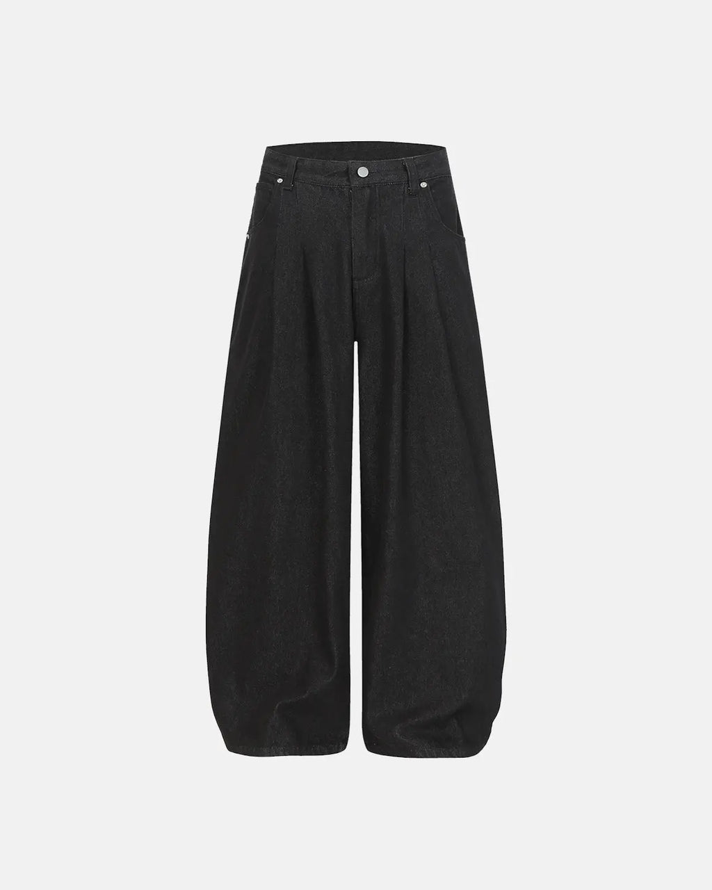 Heavyweight Baggy Raw Wide-Leg Jeans | Inflation Streetwear