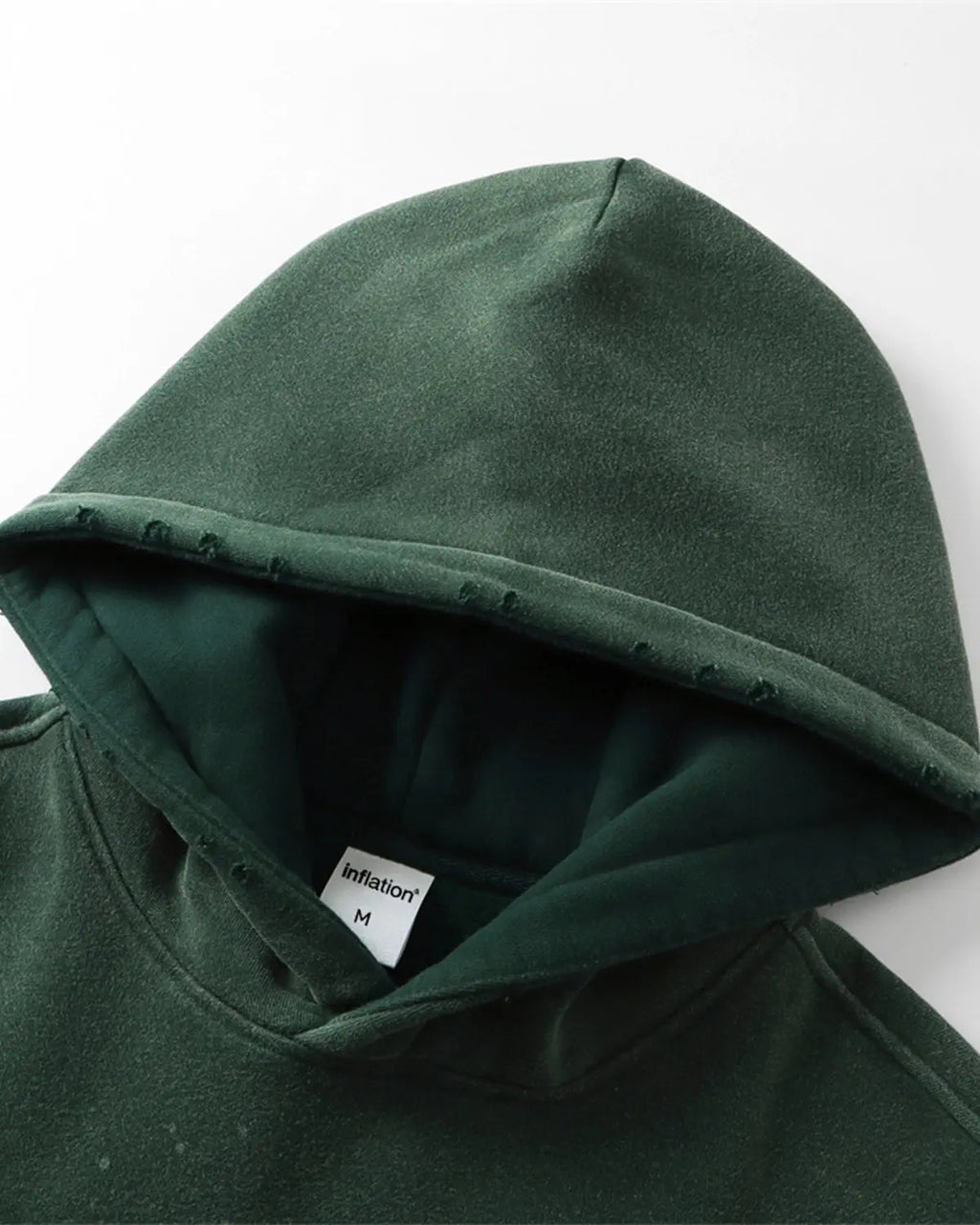 Acid Washed Ripped Fleece Hoodies | Inflation Streetwear