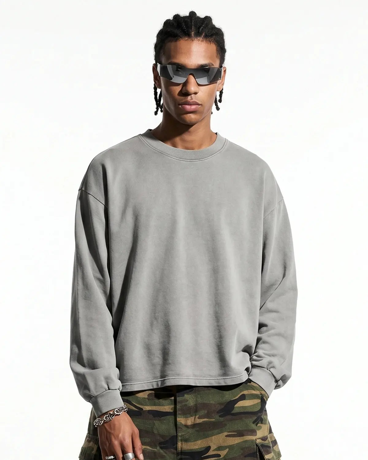 Distressed Washed Long Sleeve Tees | Inflation Streetwear