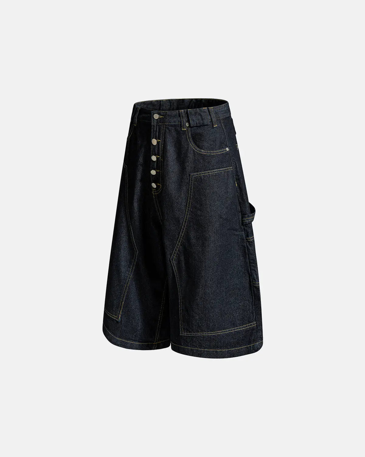 Cinch Back Buttons Up Cargo Jorts | Inflation Streetwear