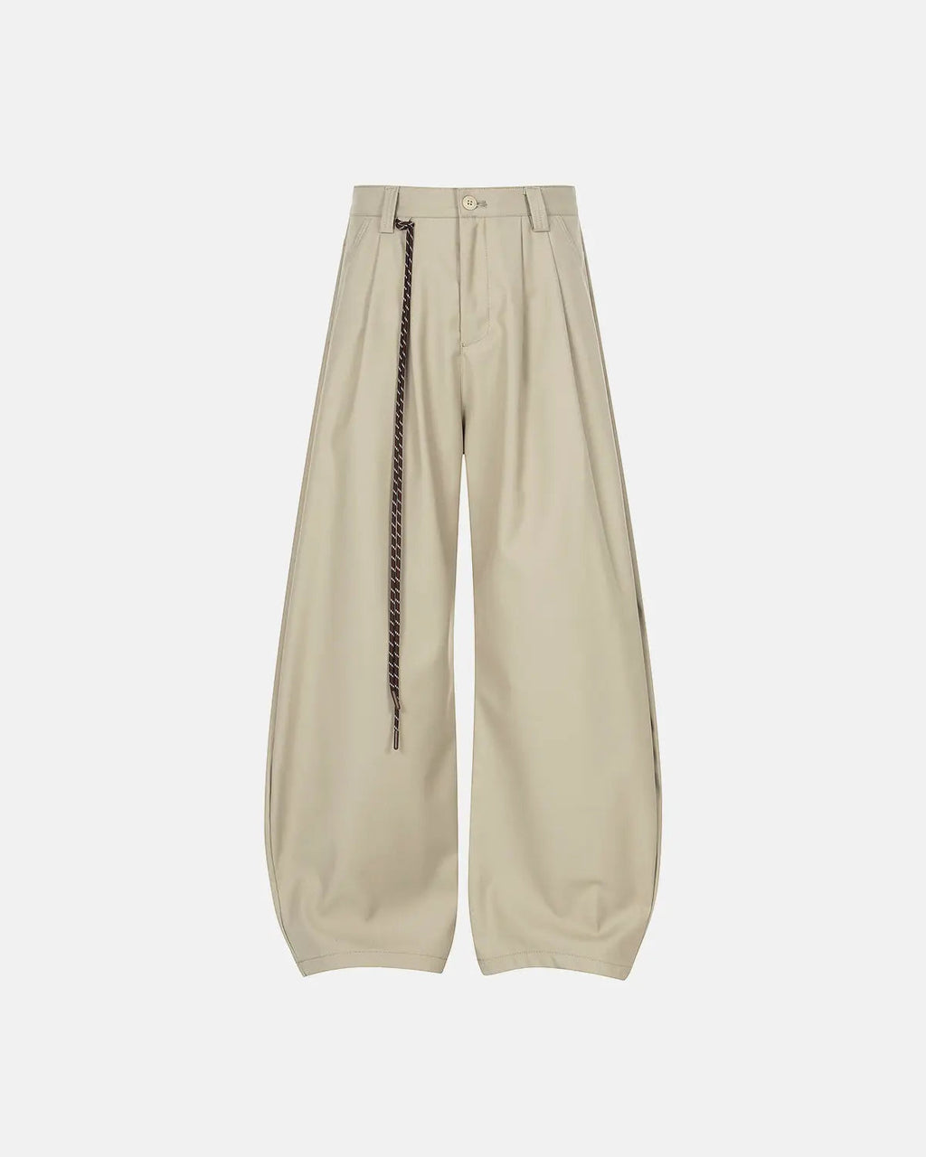 Rope Belt Wide Leg Tailored Pants | Inflation Streetwear