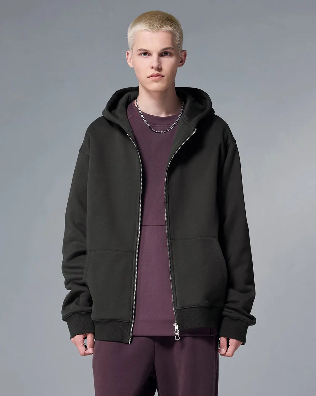 Fleece Zip-Up Oversized Hoodies | Inflation Streetwear