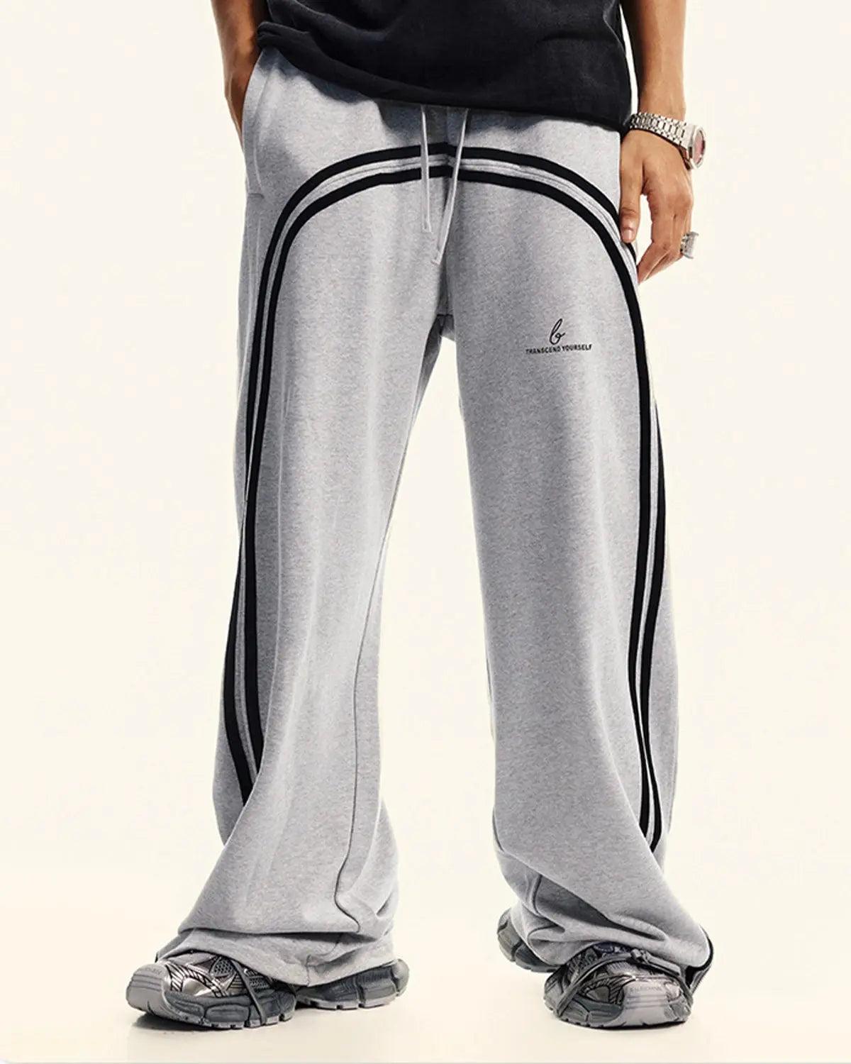 Washed Ribbon Wide Leg Sweatpants | Inflation Streetwear