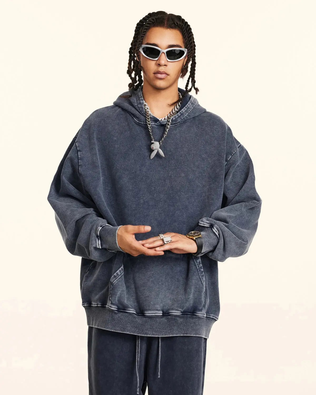 Acid Washed French Terry Hoodies | Inflation Streetwear