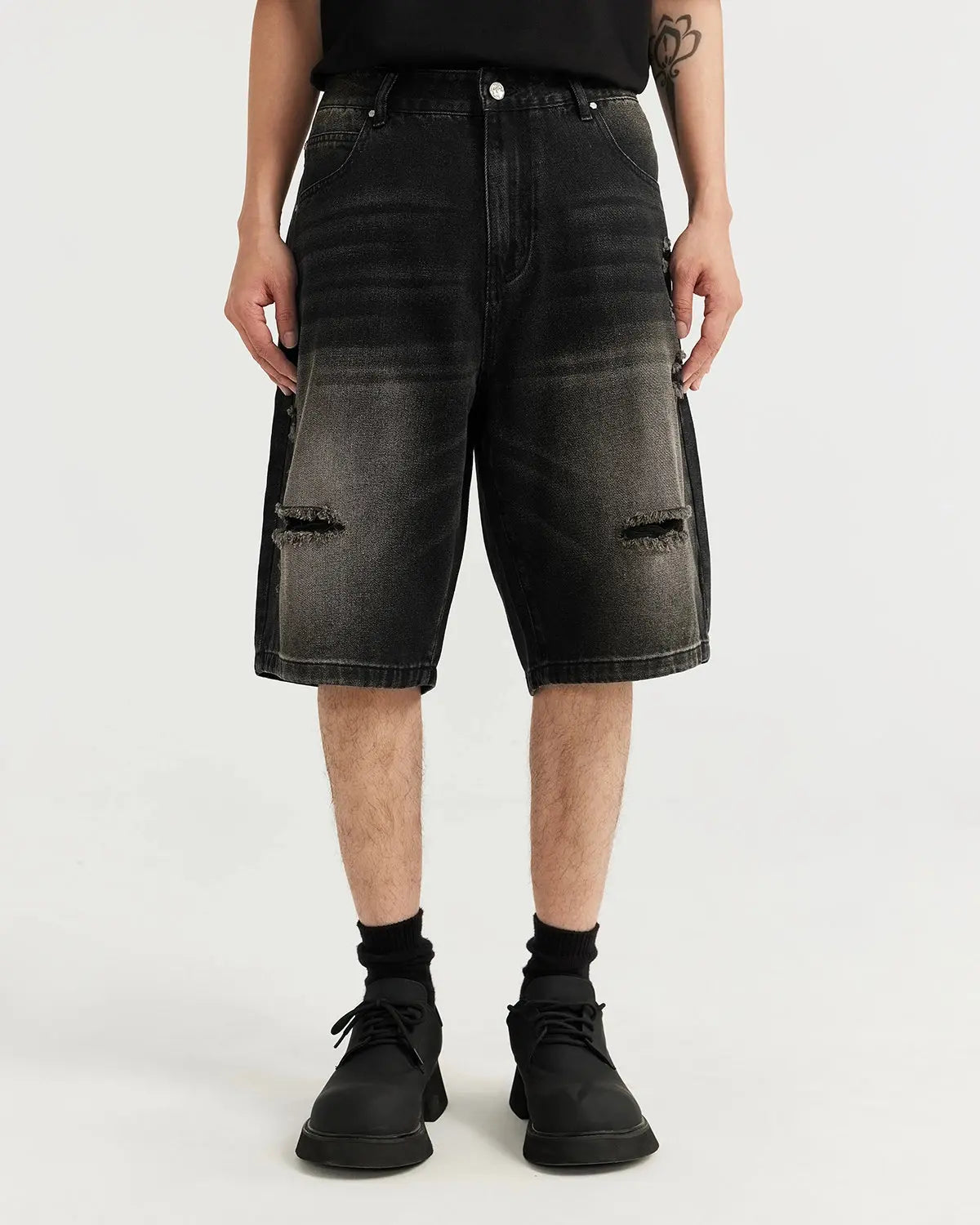 Vintage Ripped Washed Jorts | Inflation Streetwear