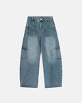 Multi Pockets Baggy Barrel Jeans | Inflation Streetwear